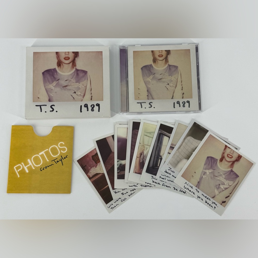 Taylor Swift - T.S. 1989 on CD.  Polaroids 1-13 Original Version